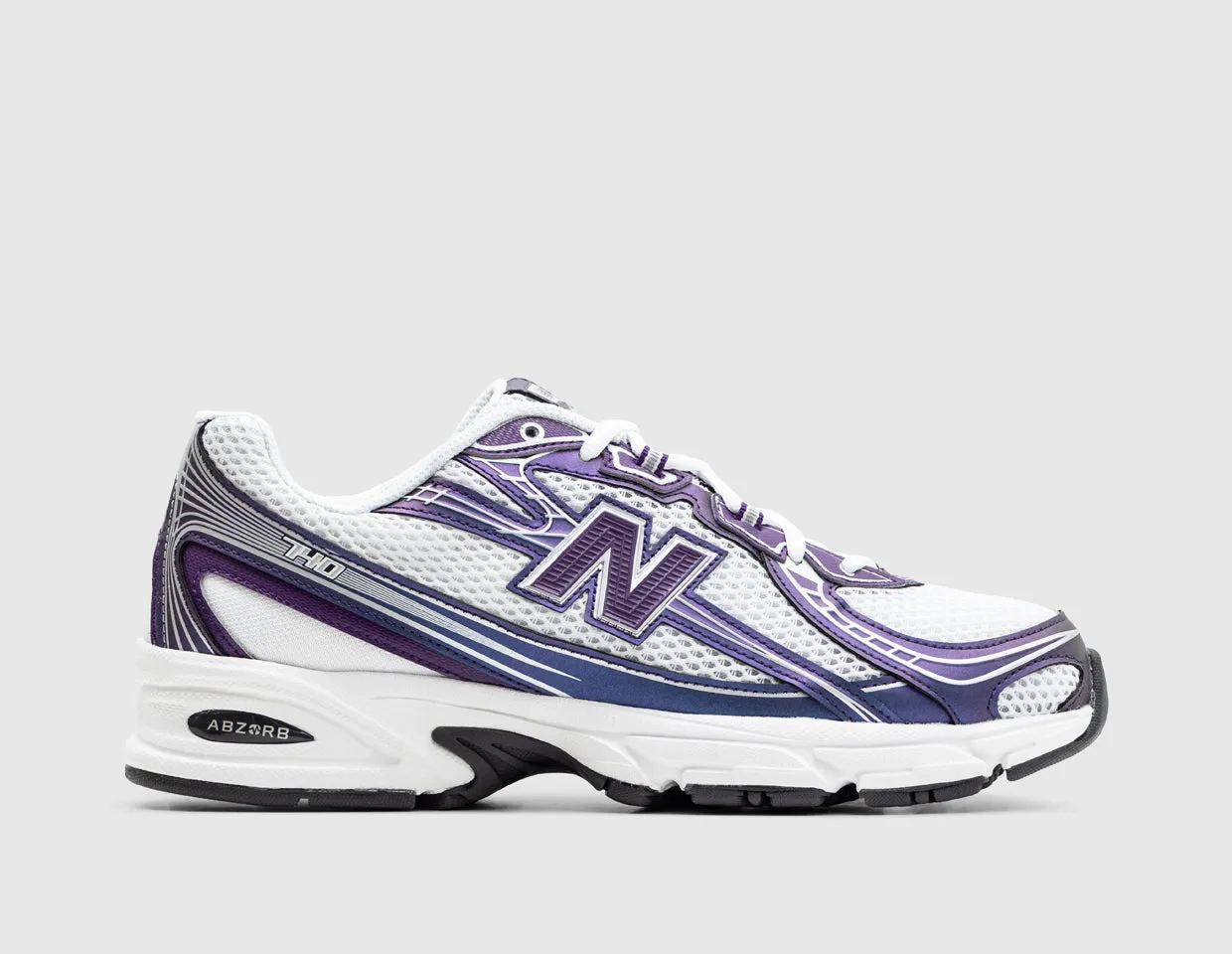 Durable Cushioned Base New Balance 740 White / Concord Grape