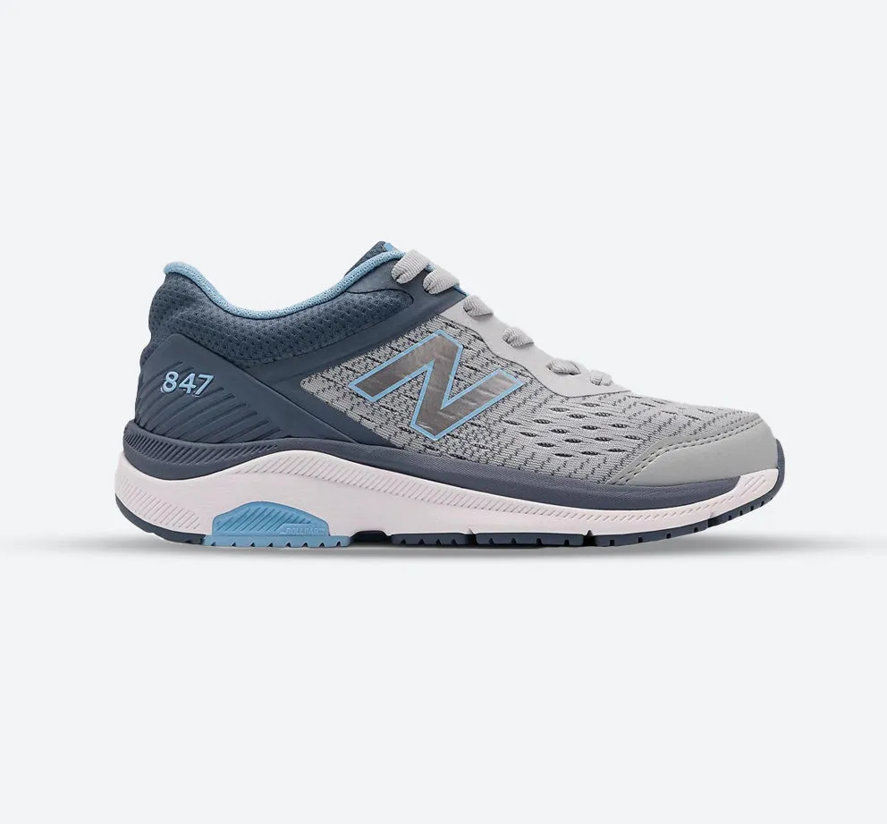 Microfiber Heel Counter Womens Wide Fit New Balance WW847LG4 Walking Sneakers - Exclusive
