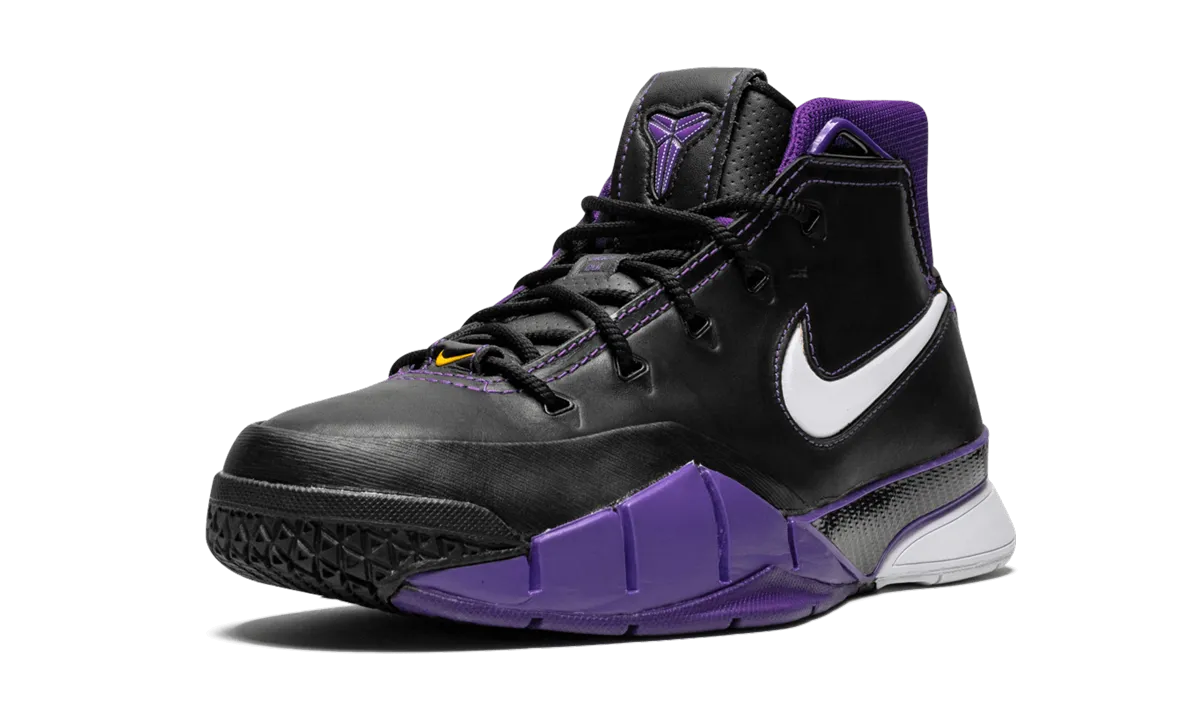 Kobe 1 Protro "Black/Purple" Breathable Perforation Zones Sporty Look