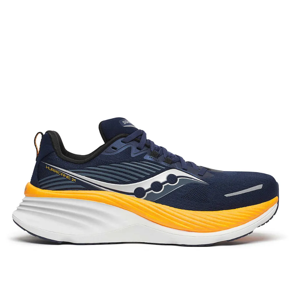 Saucony Men's Hurricane 24 Wide Running Shoes Low Profile Rain Step