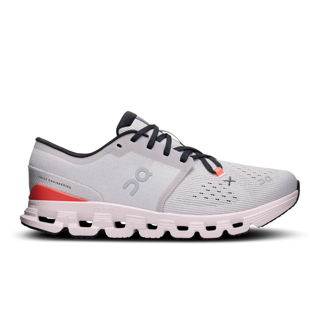 Lightweight Midsole Geometry Easy Wear WOMEN'S CLOUD X 4 - B - SILVER/FLAME