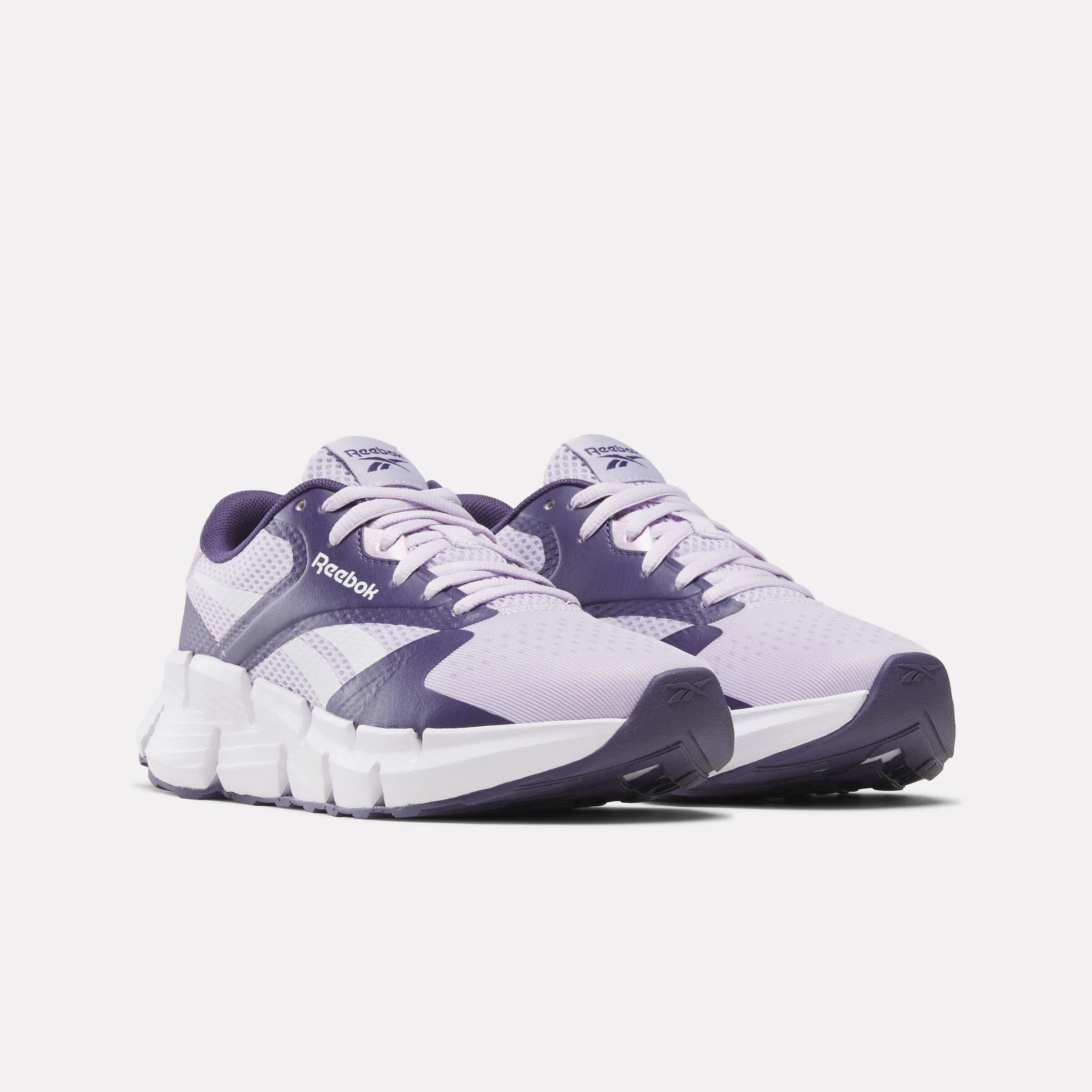 Reebok Footwear Kids Zig Dynamica 5 Shoes - Grade School DIGITALGLEAM/MOVEMENTPURPLE/PU ankle - support