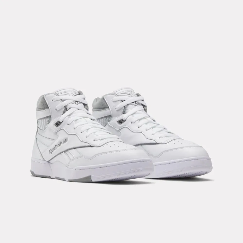 Couple Pair Synthetic Upper Reebok Footwear Men BB 4000 II Mid Basketball Shoes FTWWHT/PUGRY2/PUGRY5