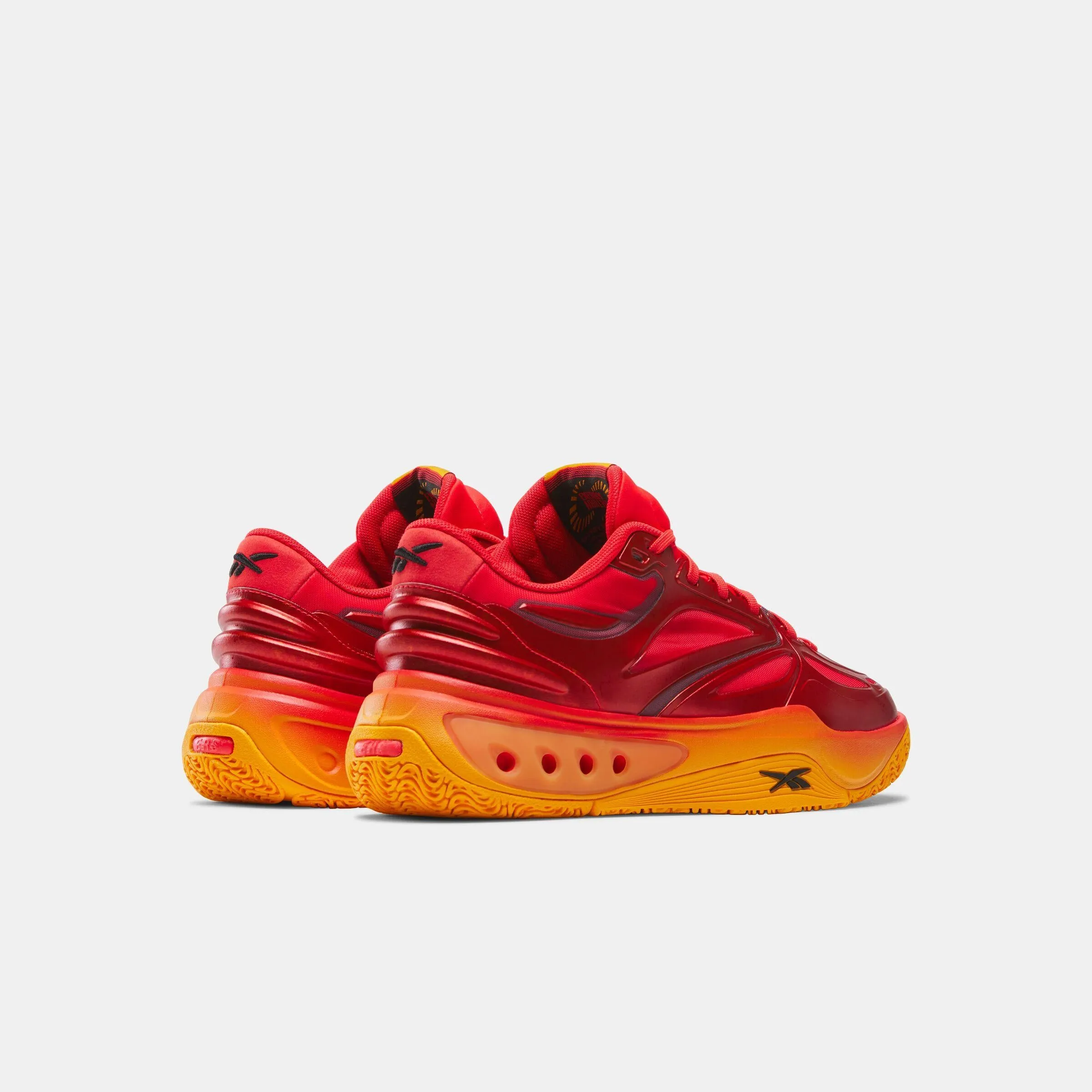 Soft Cushioning Reebok Footwear Men Engine A Basketball Shoes ENERGY RED/ELECTRIC AMBER/BLAC