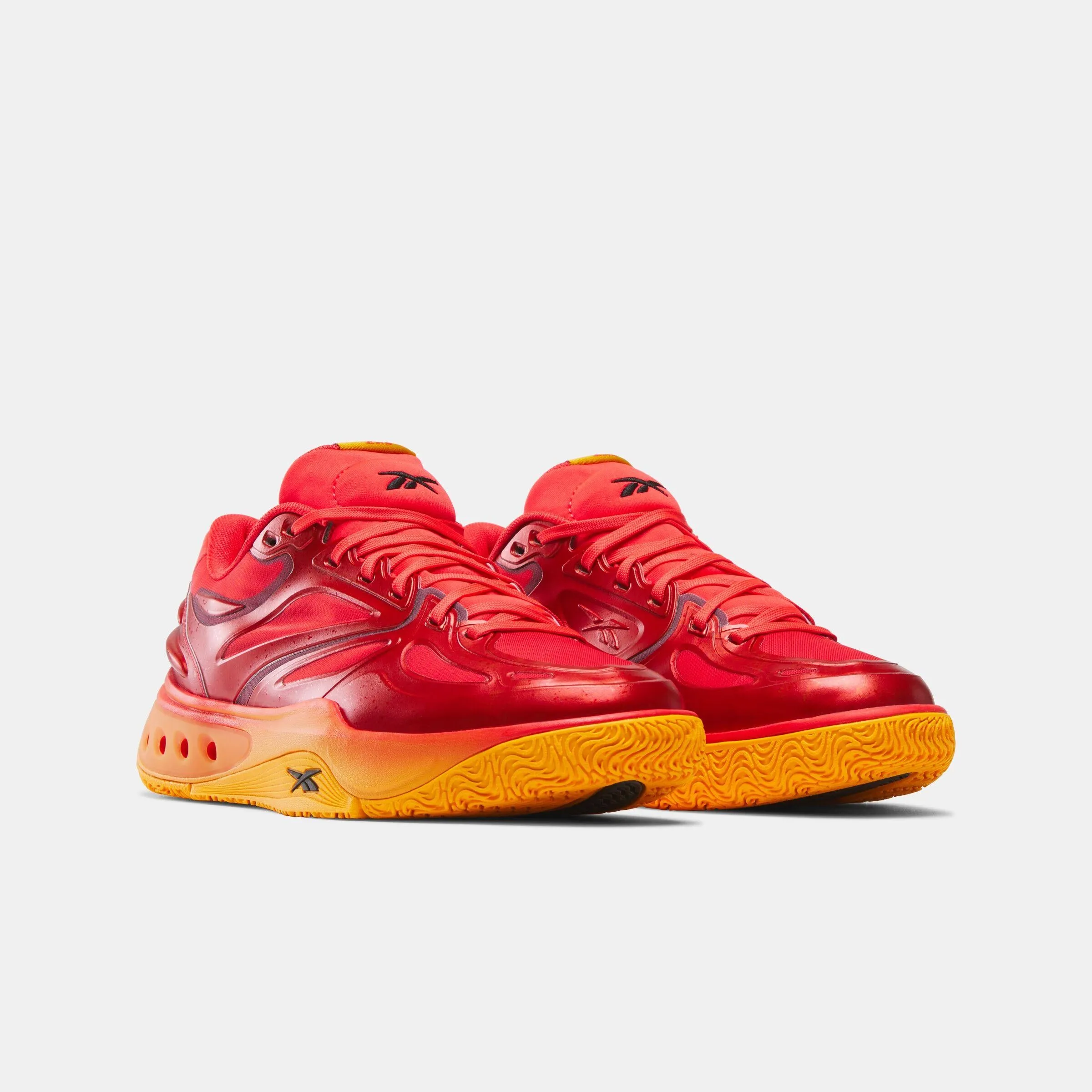 Shine Silver Fit Reebok Footwear Men Engine A Basketball Shoes ENERGY RED/ELECTRIC AMBER/BLAC