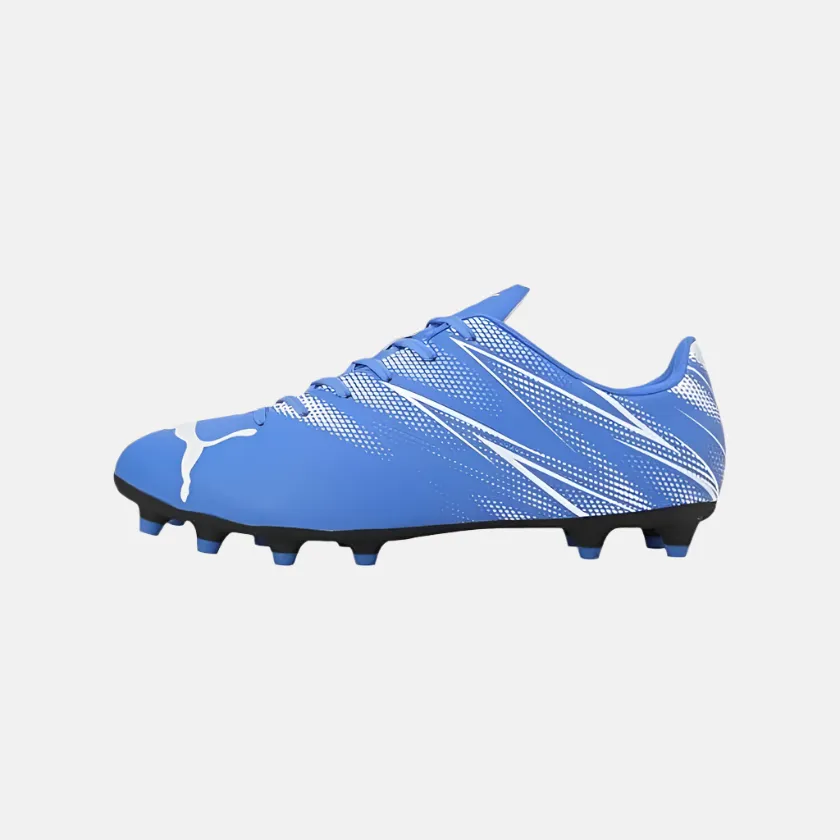 Formal Mode Form Ease Puma Attacanto FG/AG Junior Kids Unisex Football Shoes -Bluemazing/White