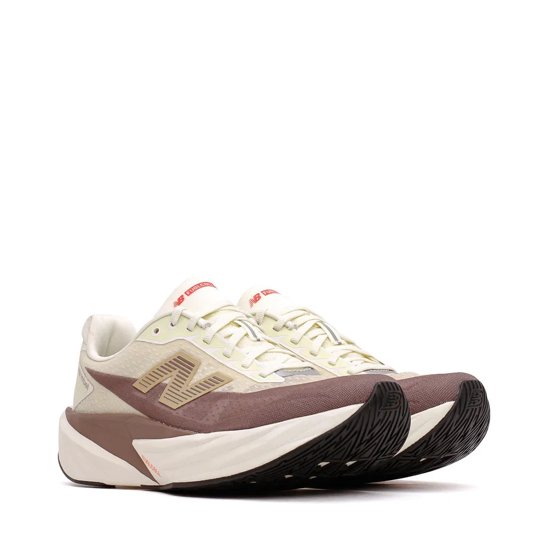 New Balance Men FuelCell Rebel v5 Angora Earth Shadow MFCXLY5 Breathable Footbed Breathable soles