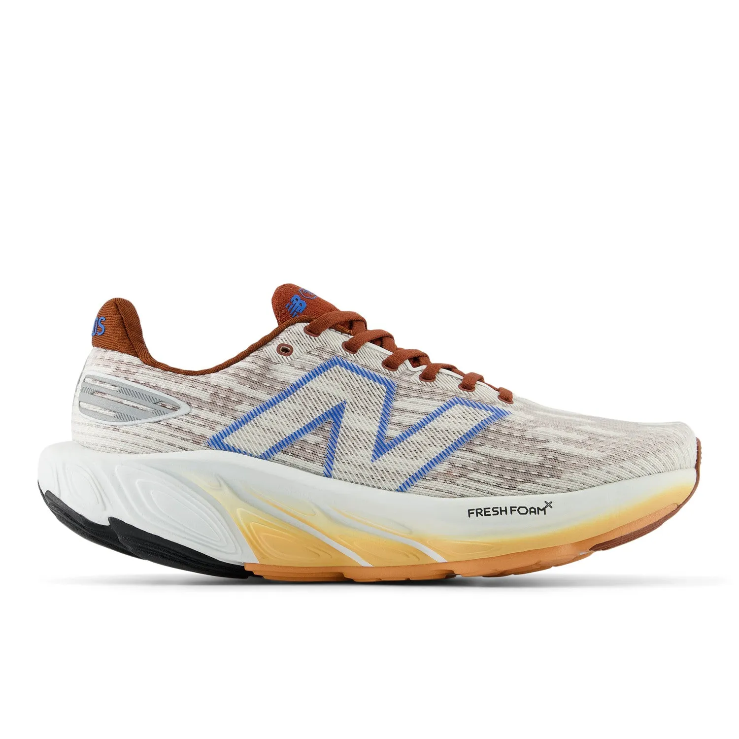 MEN'S BALOS - D - A1 WHITE WITH RELIC BROWN AND BLUE OASIS Easy Support Casual Ease