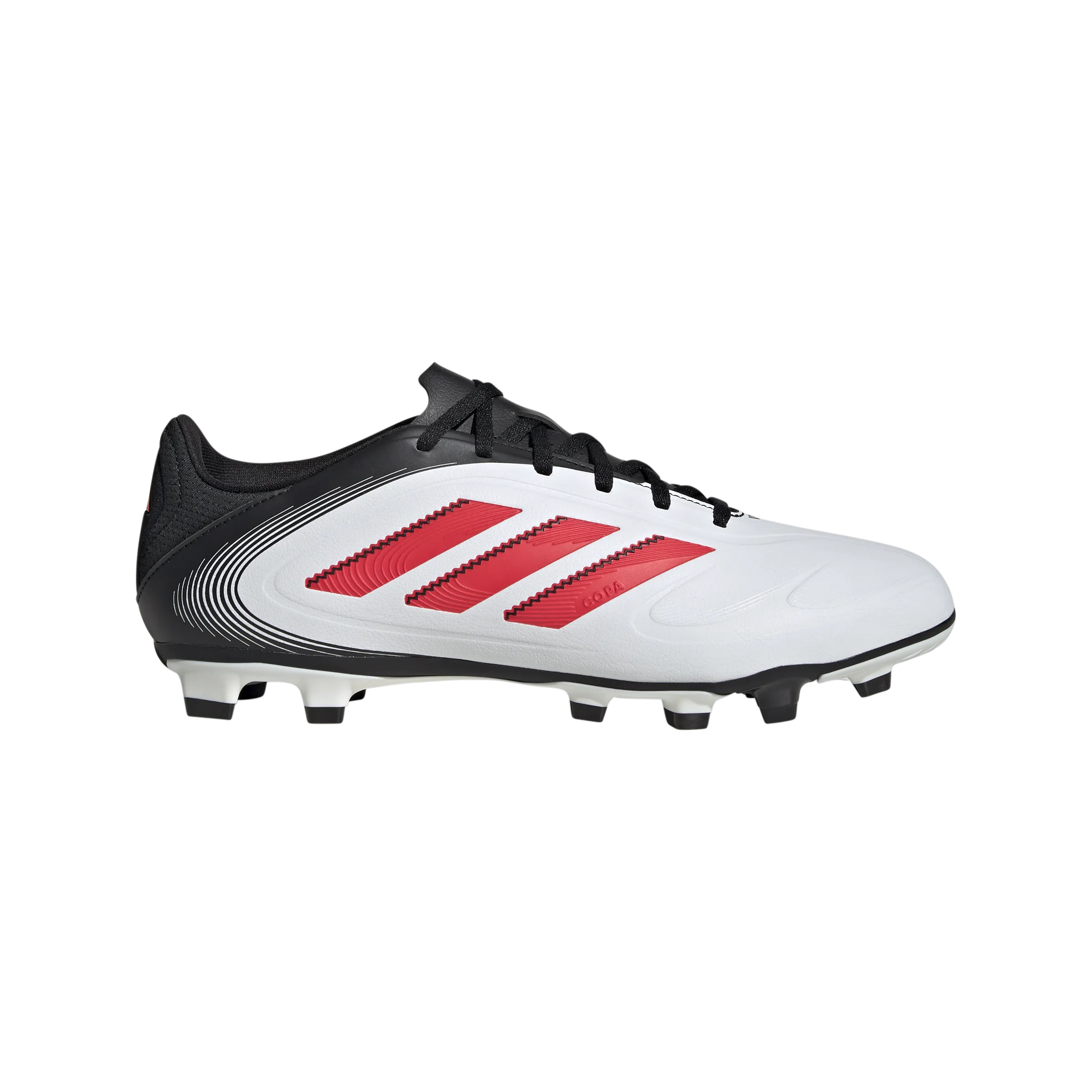 adidas Copa Pure 3 Club Firm/Multi-Ground Soccer Cleats | Cloud White-Lucid Red | Men's Adult League