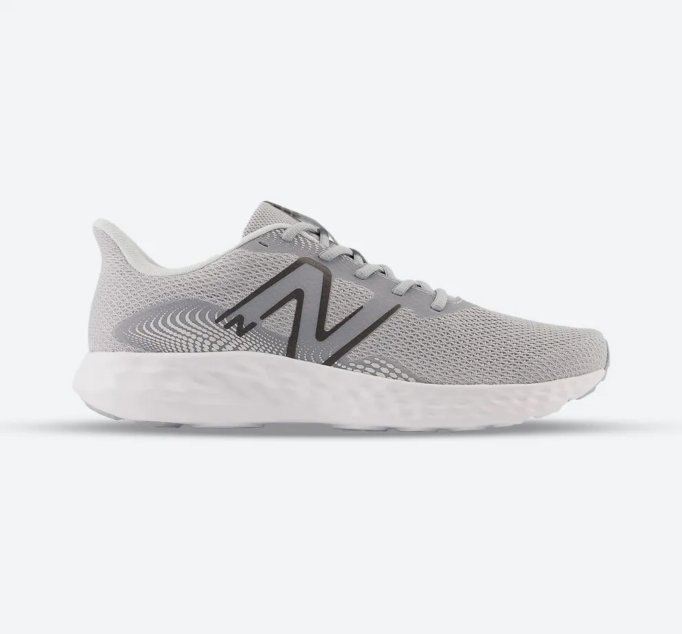 Men's Wide Fit New Balance M411LG3 Running Sneakers - Grey/White Hydrophobic Fabric Go Fast