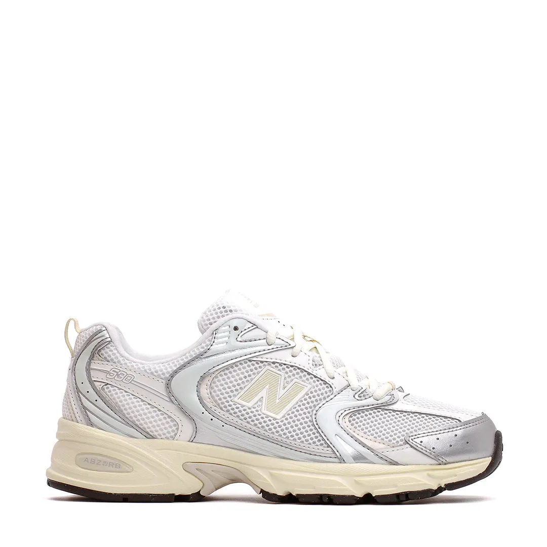 New Balance Unisex 530 Silver Metallic Linen U530ESB Comfortable Movement Sophisticated Look