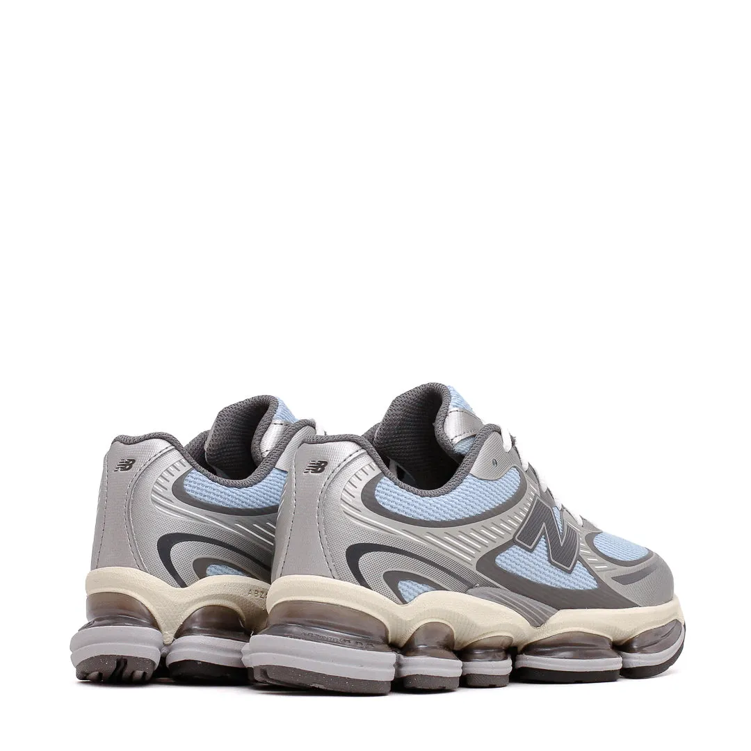 New Balance Unisex Abzorb 2000 Light Chrome Blue Silver Metallic U2000BA Dynamic Heel Counter Perforated Upper Design