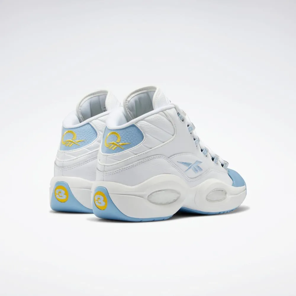Metal Edge Reebok Footwear Men QUESTION MID FTWWHT/FLUBLU/TOXYEL