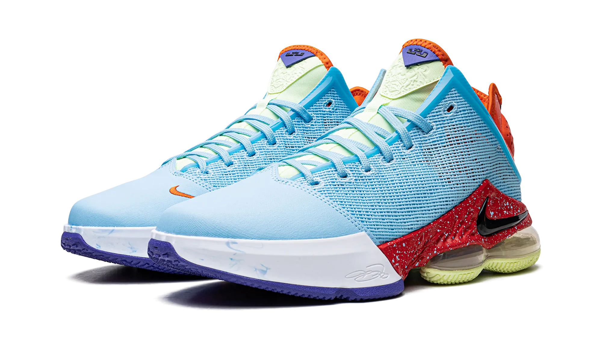 Comfort Midsole Abrasion Resistant Stitching LeBron 19 Low "Blue Chill"