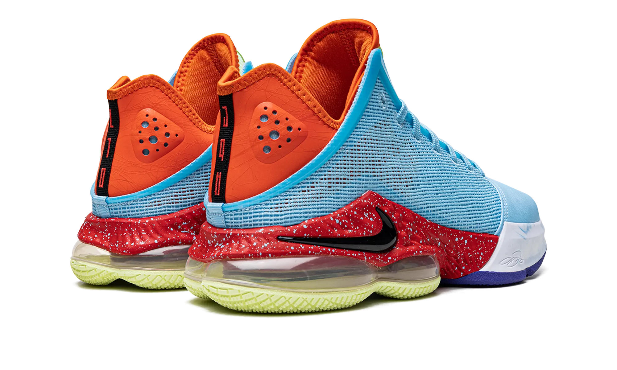 LeBron 19 Low "Blue Chill" Adjustable Closure Abrasion Resistant Collar