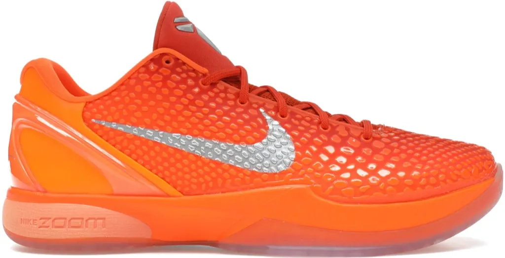 Nike Kobe 6 Protro Total Orange Lateral Cut Stability