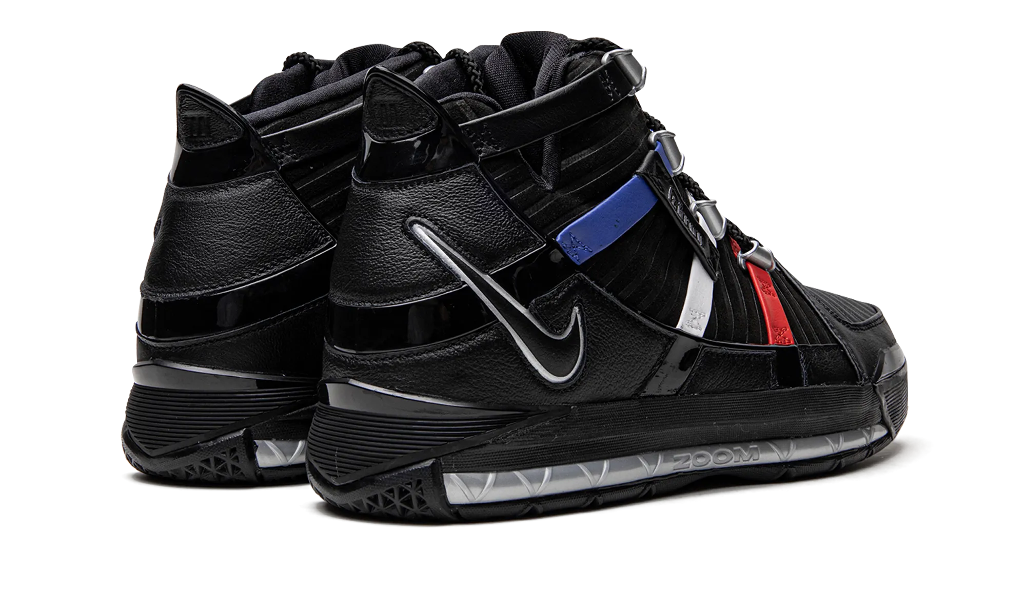 Lebron 3 "The Shop - Black/Red" Dual Density Midsole Structural Podular Tread