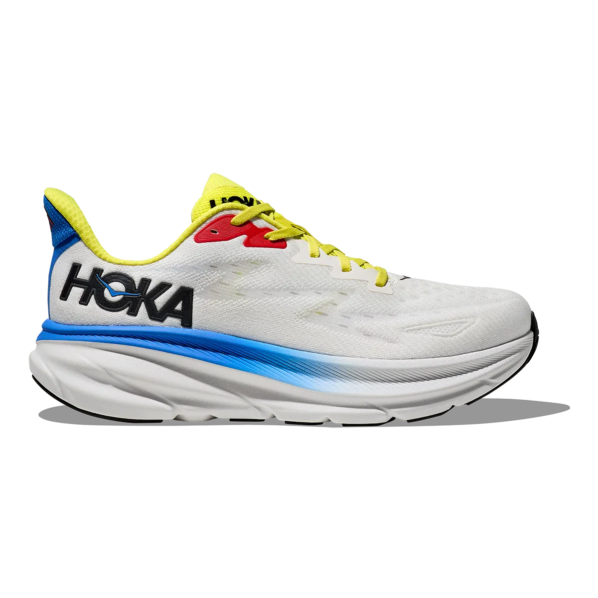 Street Fashion Anti Collision Toe Box Hoka Clifton 9 - Blanc de Blanc - Virtual Blue
