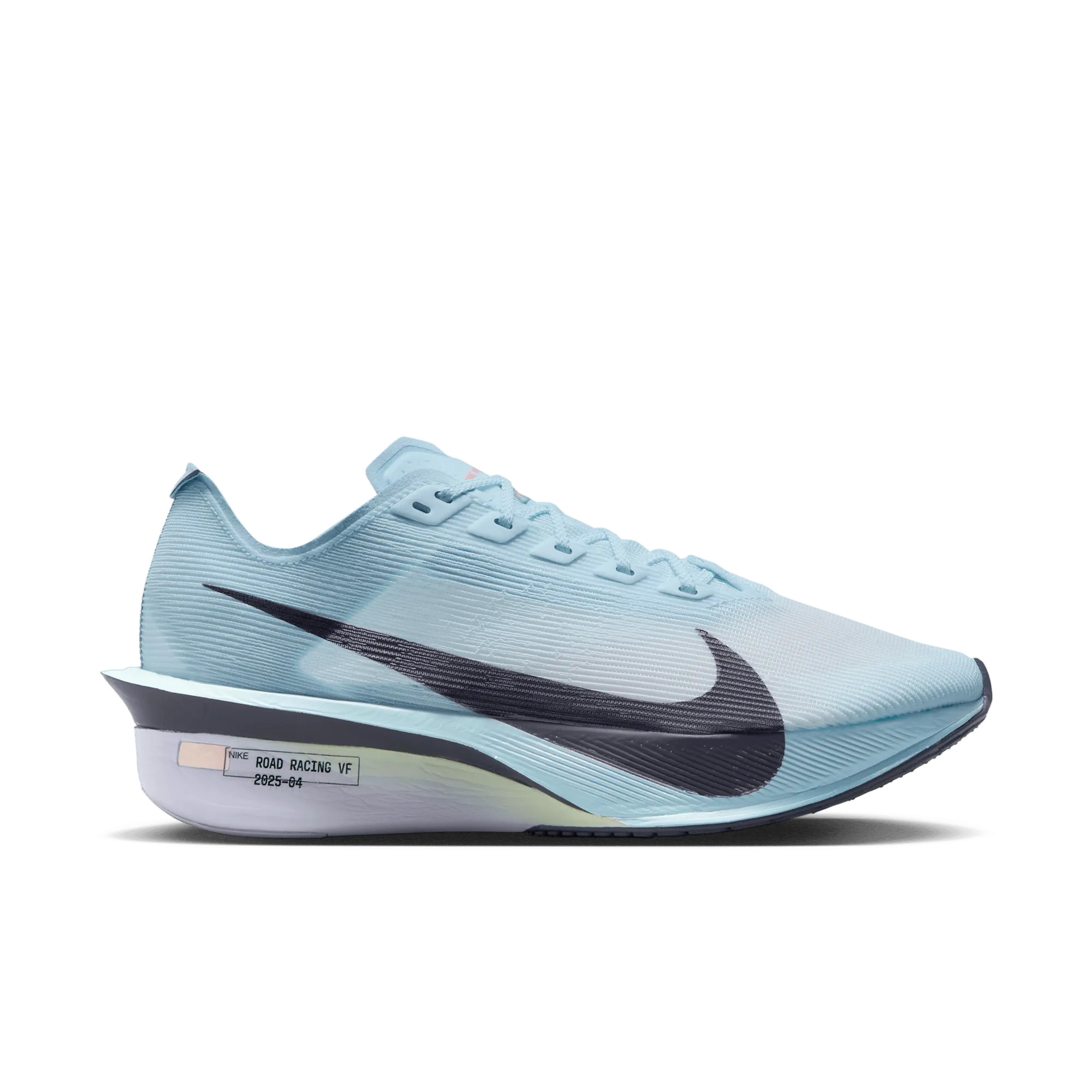 WOMEN'S VAPORFLY 4 - B - 400 GLACIER BLUE molded shoes pin - decorated running shoes
