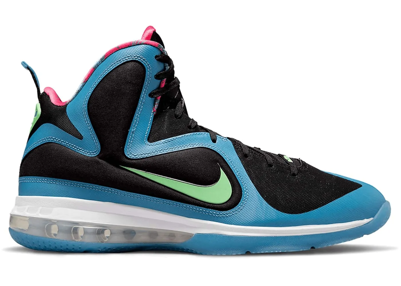 Nike LeBron 9 South Coast Breathable Mesh Layer Microfiber Layered Lining