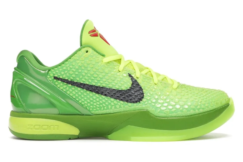 Nike Kobe 6 Protro Grinch (2020) QuickDrying Abrasion Resistant Toe Cap