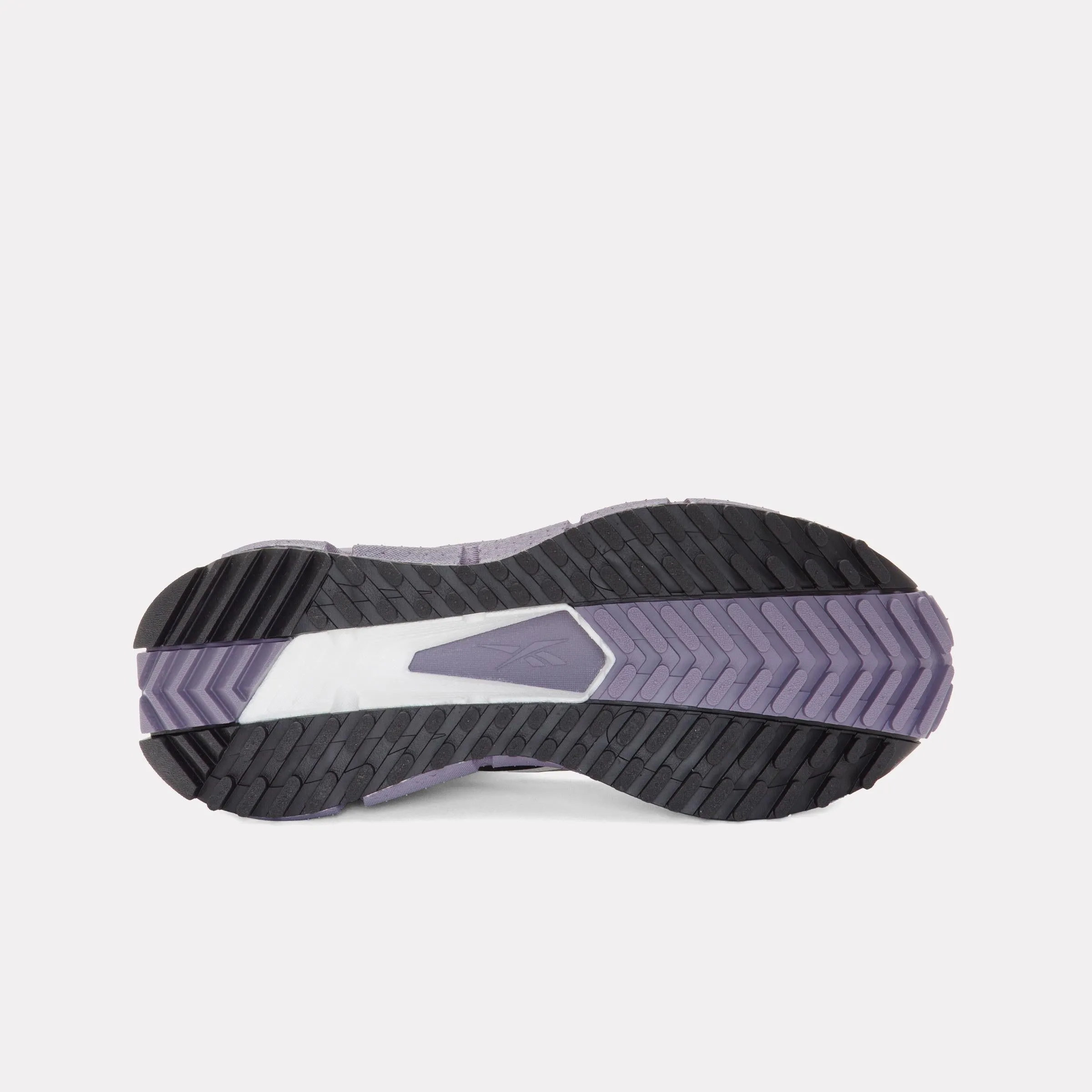 Reebok Footwear Women FloatZig 1 Adventure Shoes ALABASTER/PURPLE FUSION/WASHED running in a floodplain area shoes