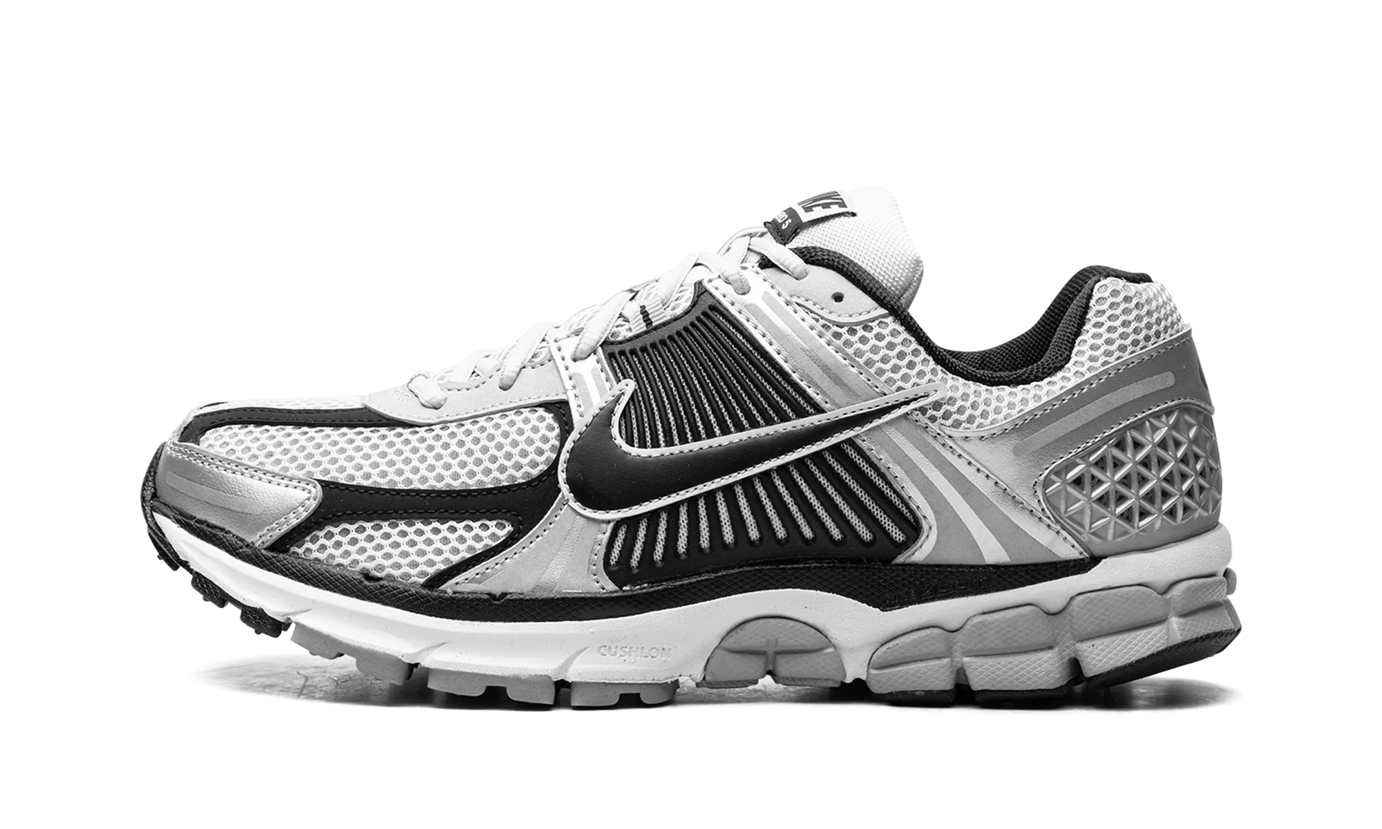 enhance agility race - day shoes Zoom Vomero 5 "Metallic Silver Black"