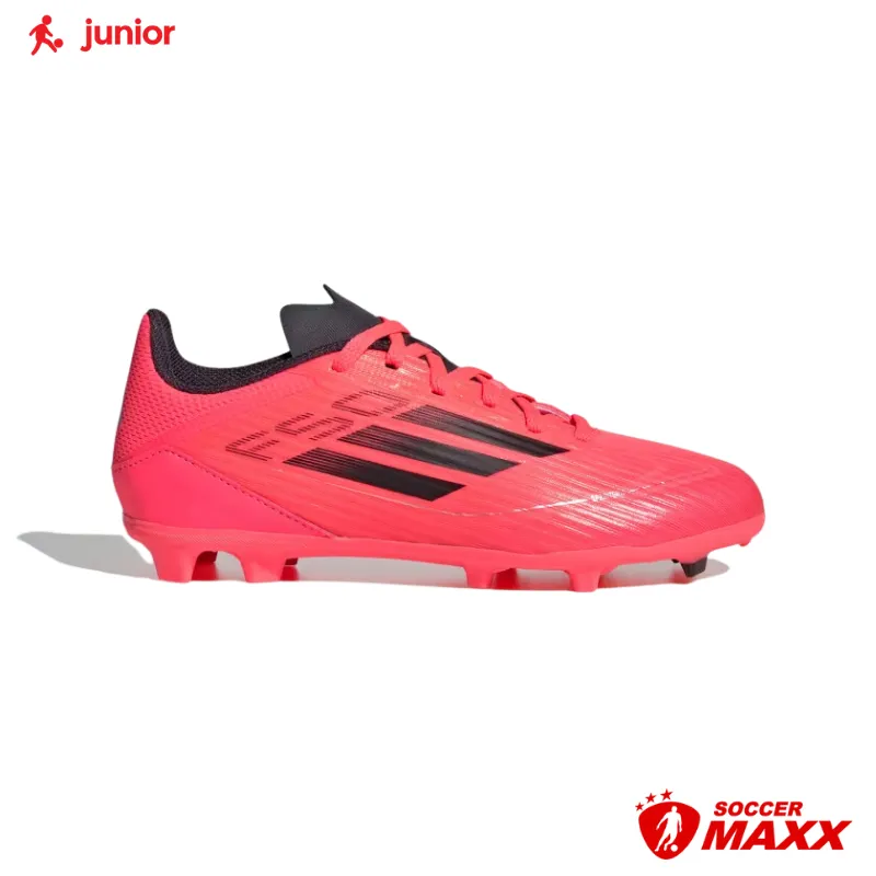 adidas Junior F50 League Firm/Multi-Ground Cleats Active Traction Rush Angle