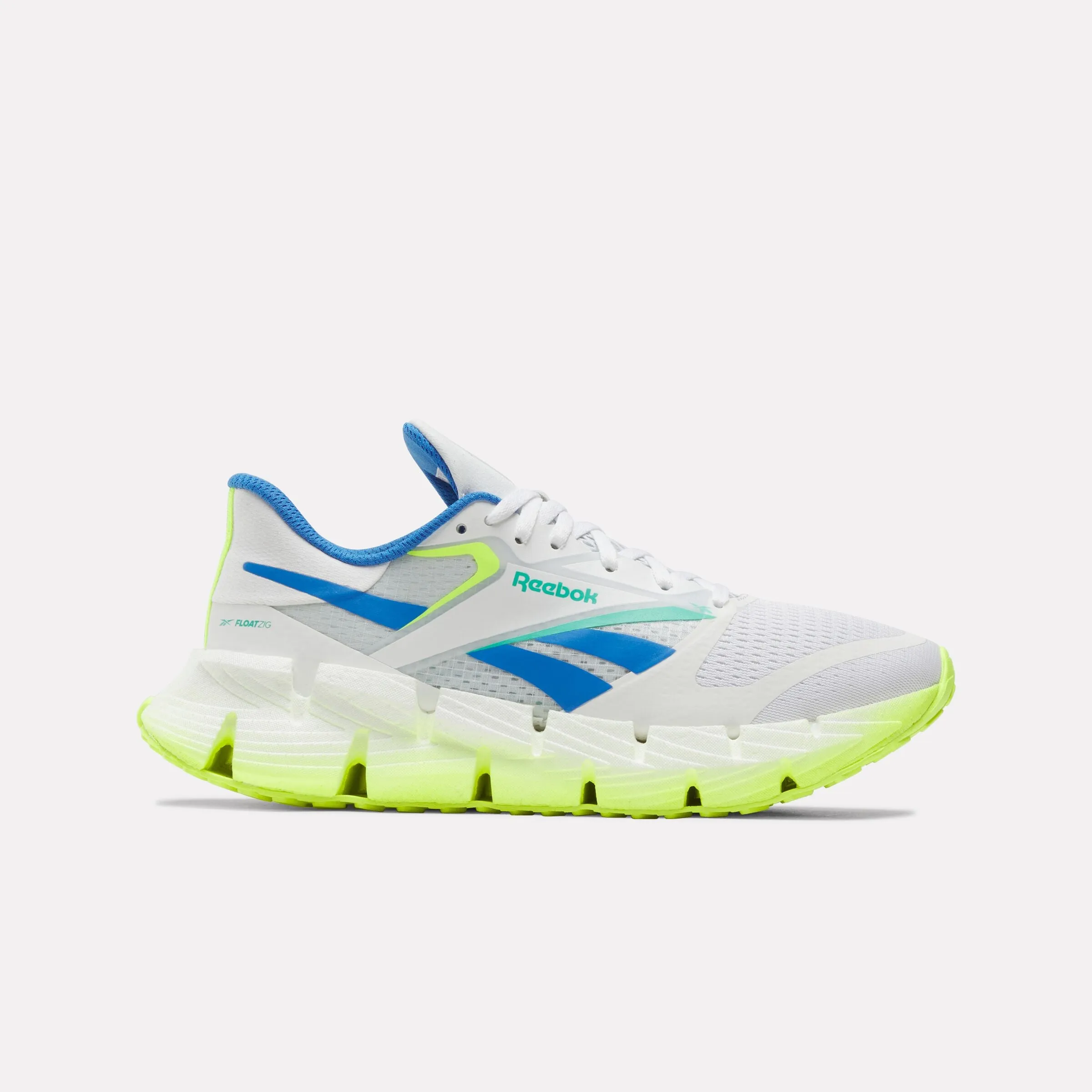 Training efficiency solid - colored shoes Floatzig 1 White/Digital Lime/Blue