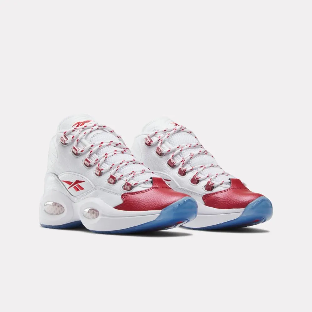 Shock Resistant Street Mood Reebok Footwear Men Question Mid Basketball Shoes FTWWHT/VECRED/FTWWHT
