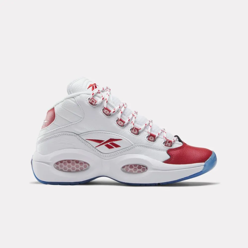 Reebok Footwear Men Question Mid Basketball Shoes FTWWHT/VECRED/FTWWHT Matte Base
