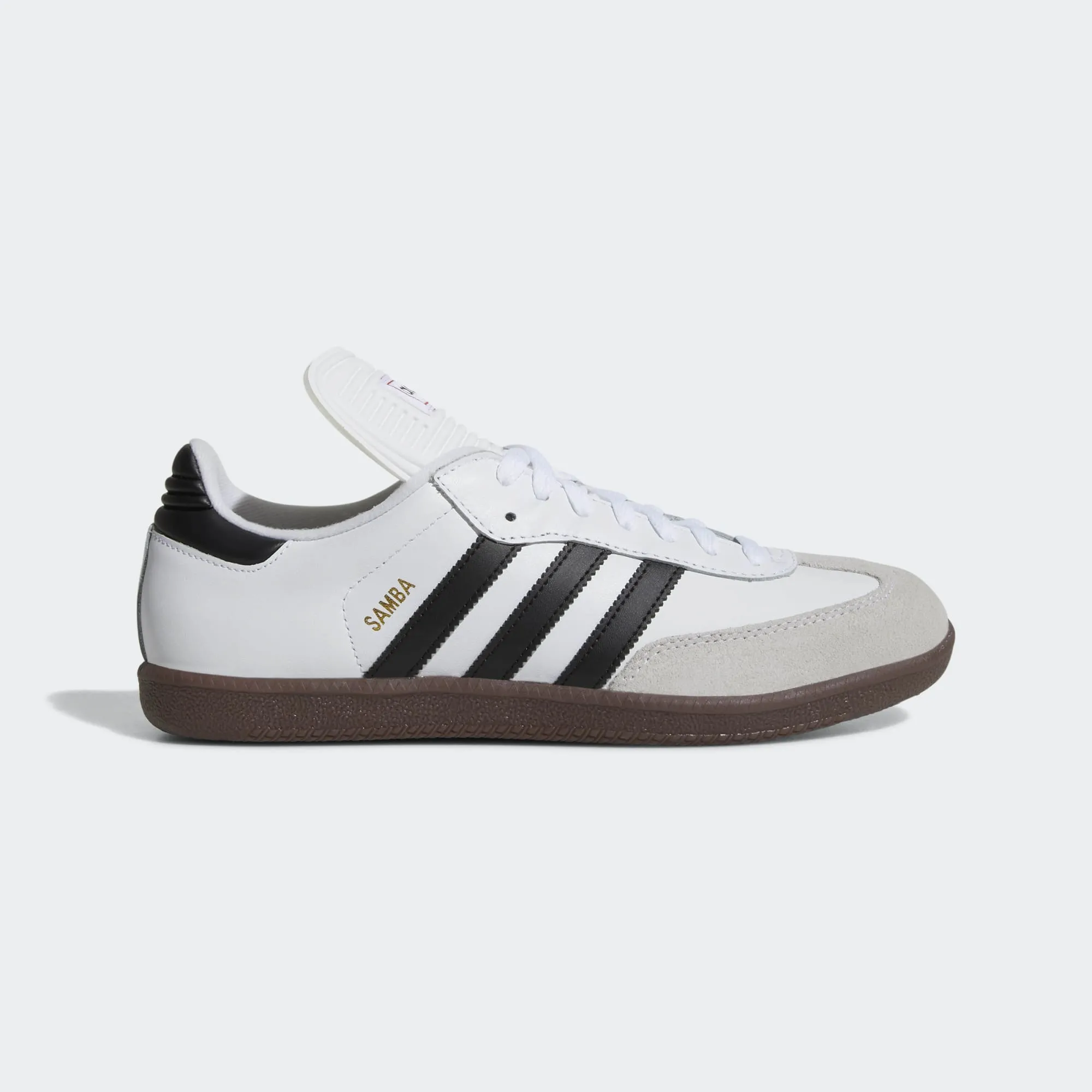 Field Response Comfortable Straps adidas Originals SAMBA CLASSIC Indoor Soccer Shoes | Cloud White-Black | Men's