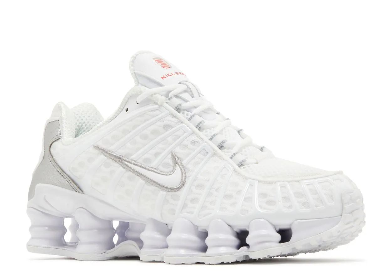narrow shoes Nike Shox TL White Metallic Silver