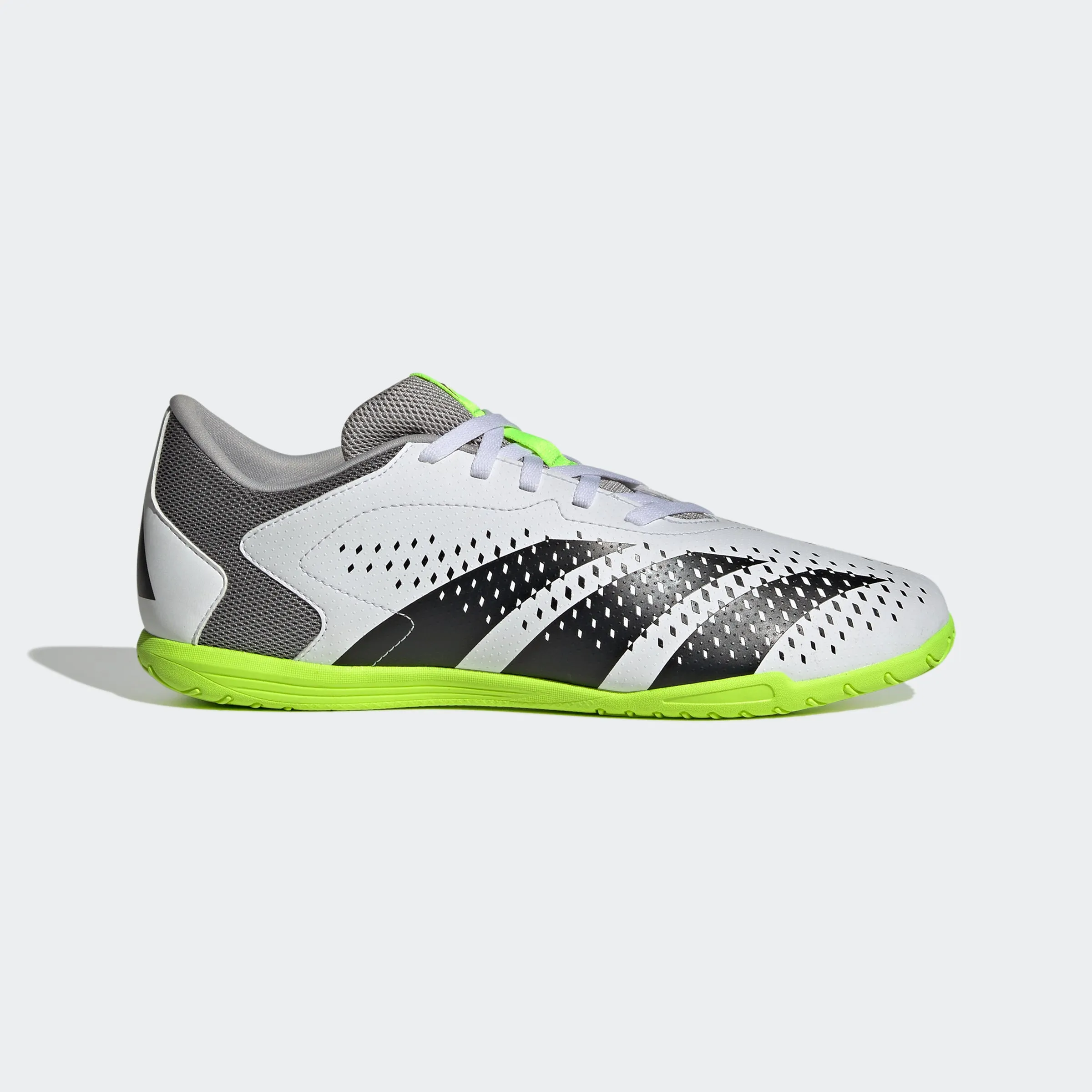 adidas Predator Accuracy.4 Indoor Sala Boots | White/Black | Men's Knee Action Strength training