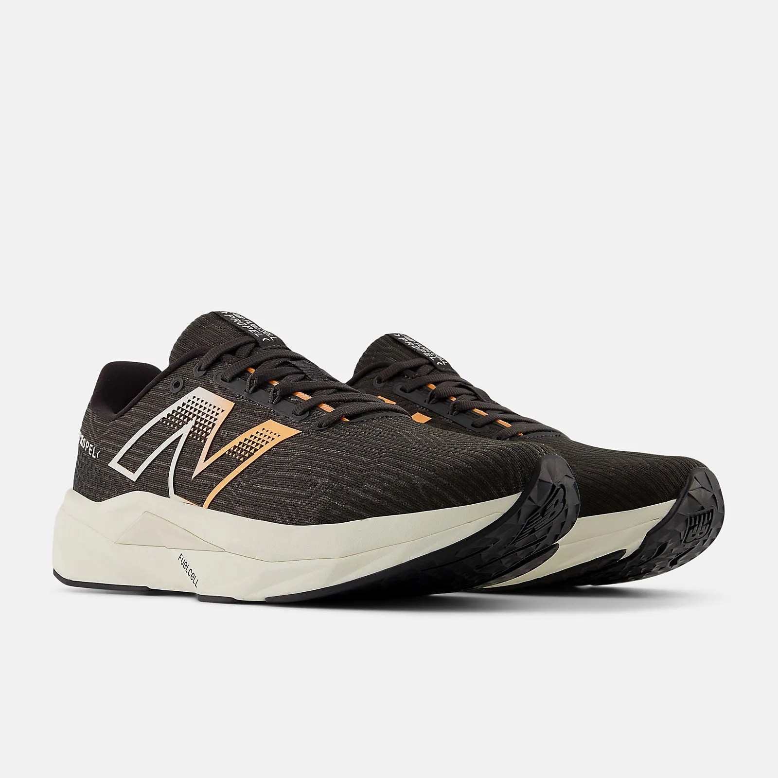 Comfort Bend Step Ahead New Balance Men'S Fuelcell Propel V5 Black/White Running Shoes