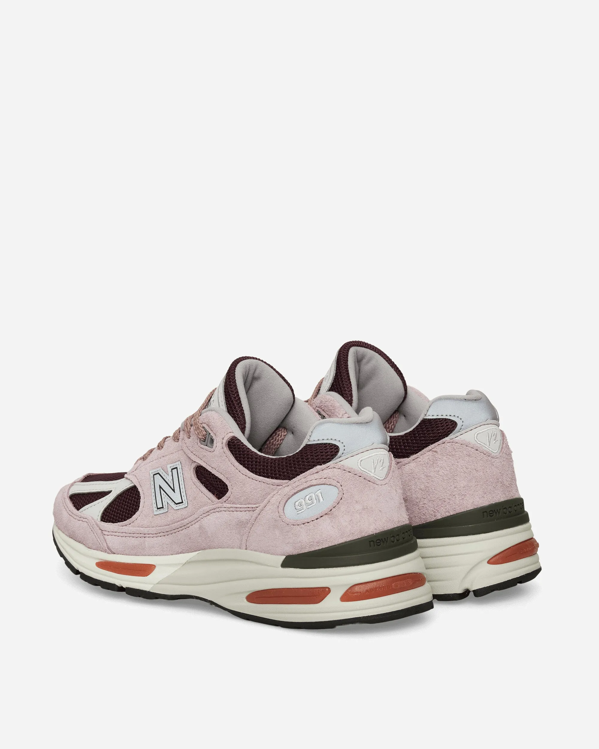 Shock Absorbing Foam Comfort Pad Made in UK 991v2 Grape Sorbet Sneakers Deauville Mauve