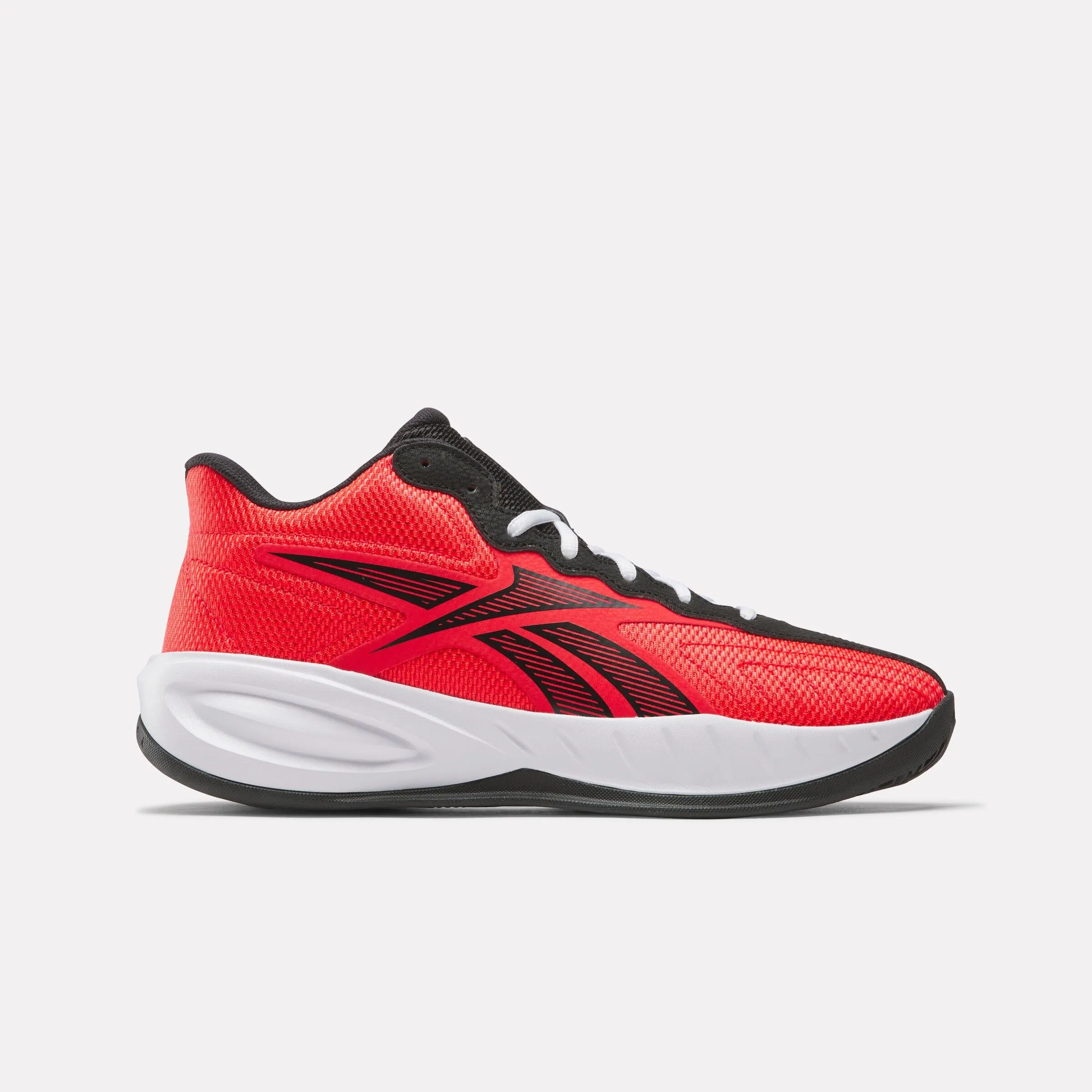 Comfort collar Reebok Footwear Men Press Retro Basketball Shoes ENERGY RED/BLACK/WHITE