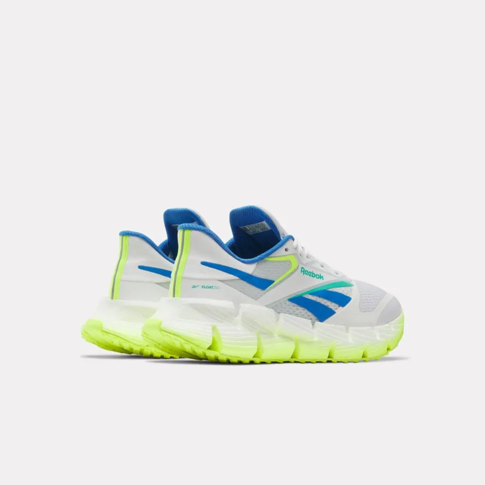 Reebok Footwear Men FloatZig 1 Shoes FOOTWEARWHITE/DIGITAL LIME/KIN Running Mechanics grass - running shoes