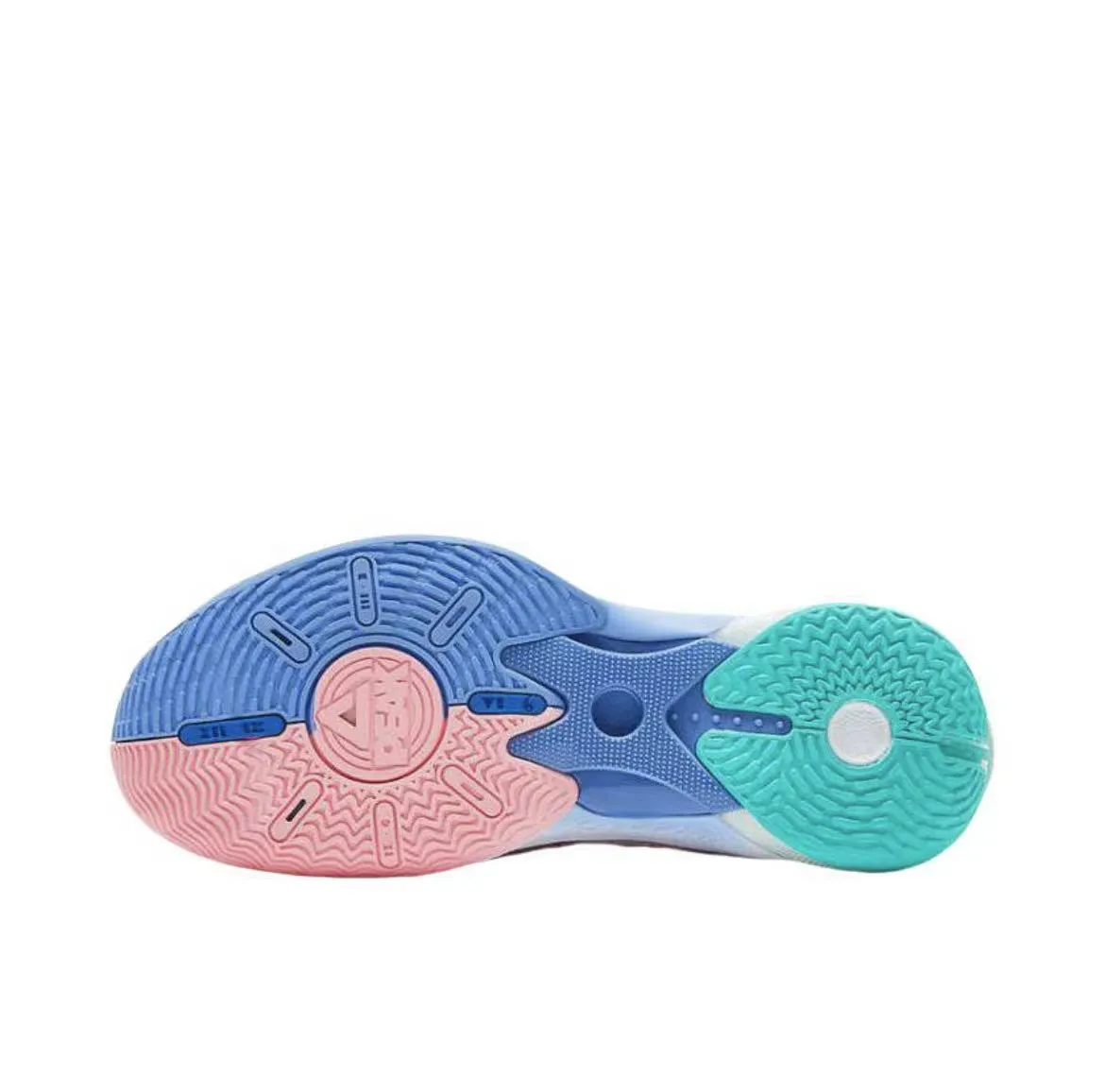 Cushioning Tech Reinforced toe Jose Alvarado x Peak Taichi Flash 6 - White/Blue/Pink