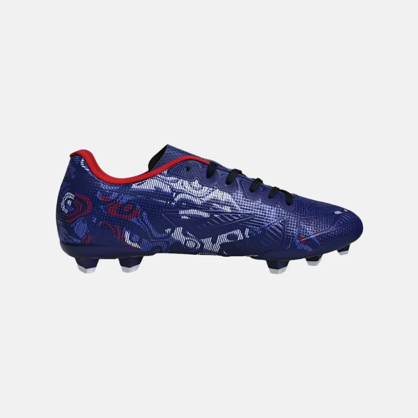 Nivia Safari Men's Football Shoes -Navy Blue/Red Durable outsole Media Pop
