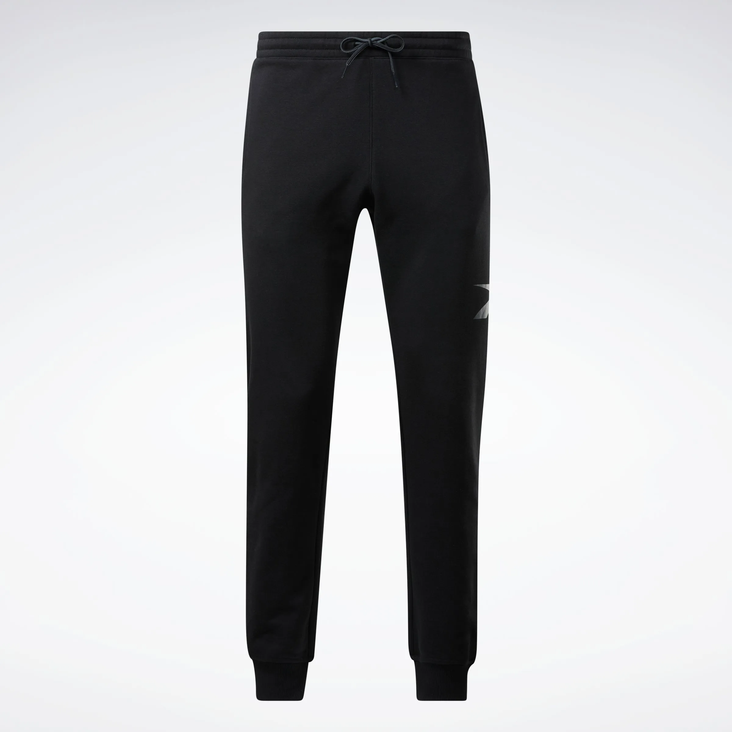 Reebok Apparel Men Basketball Vector Fleece Joggers Black Comfort Run Video Look