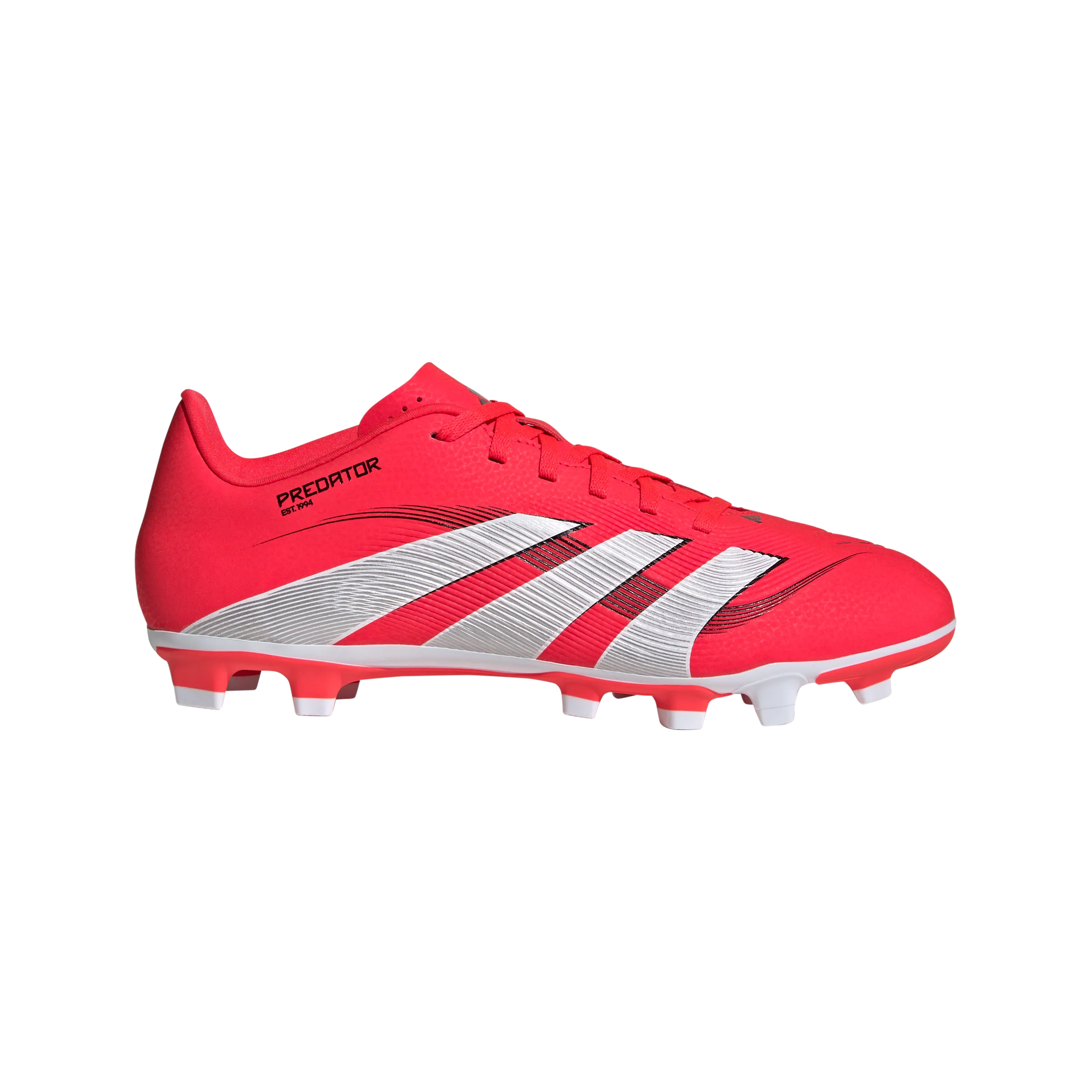 Cushion Heel Leg Energy adidas PREDATOR CLUB Firm/Multi-Ground Soccer Cleats | Lucid Red-Cloud White | Men's