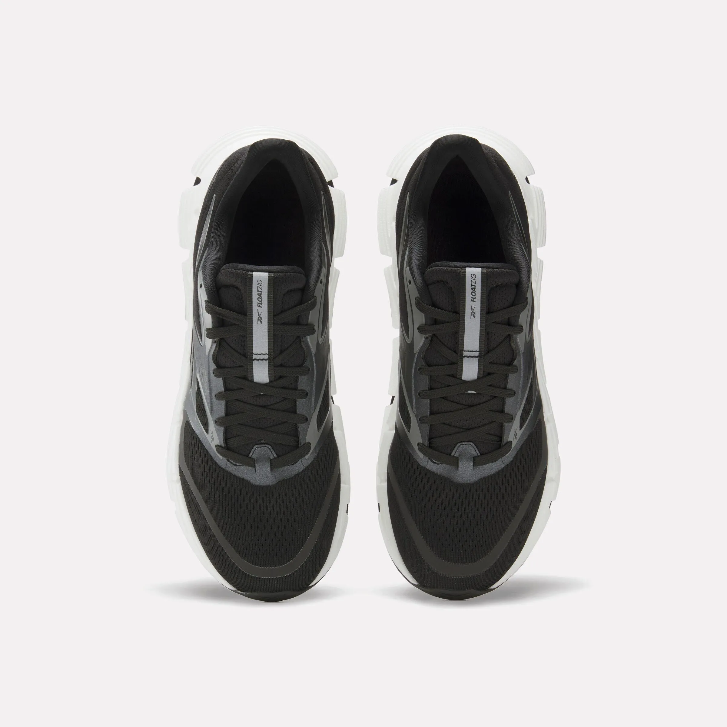 Reebok Footwear Men FloatZig 2 Running Shoes BLACK/WHITE Firm midsole