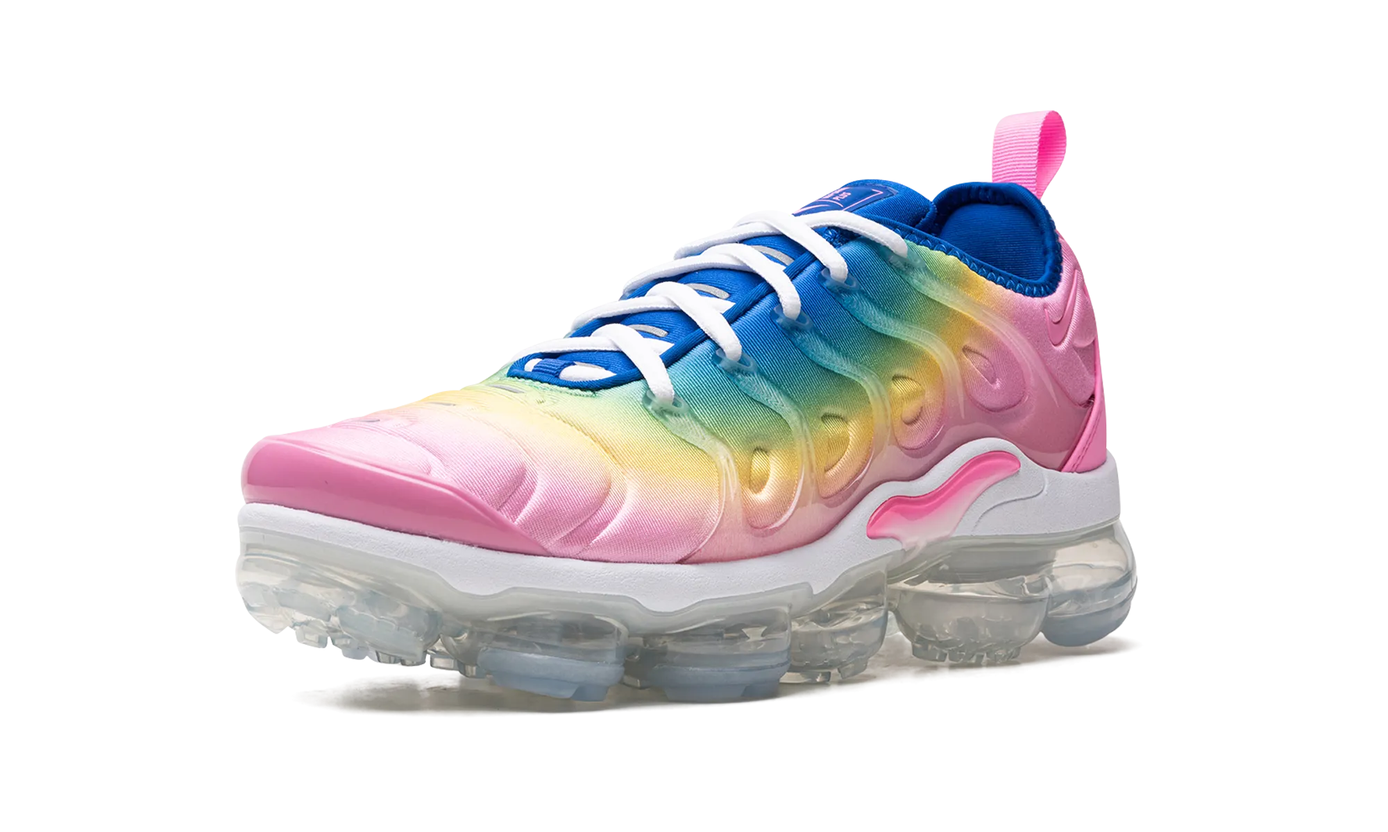 AIR VAPORMAX PLUS MNS WMNS "Cotton Candy Rainbow" running in an airport area shoes