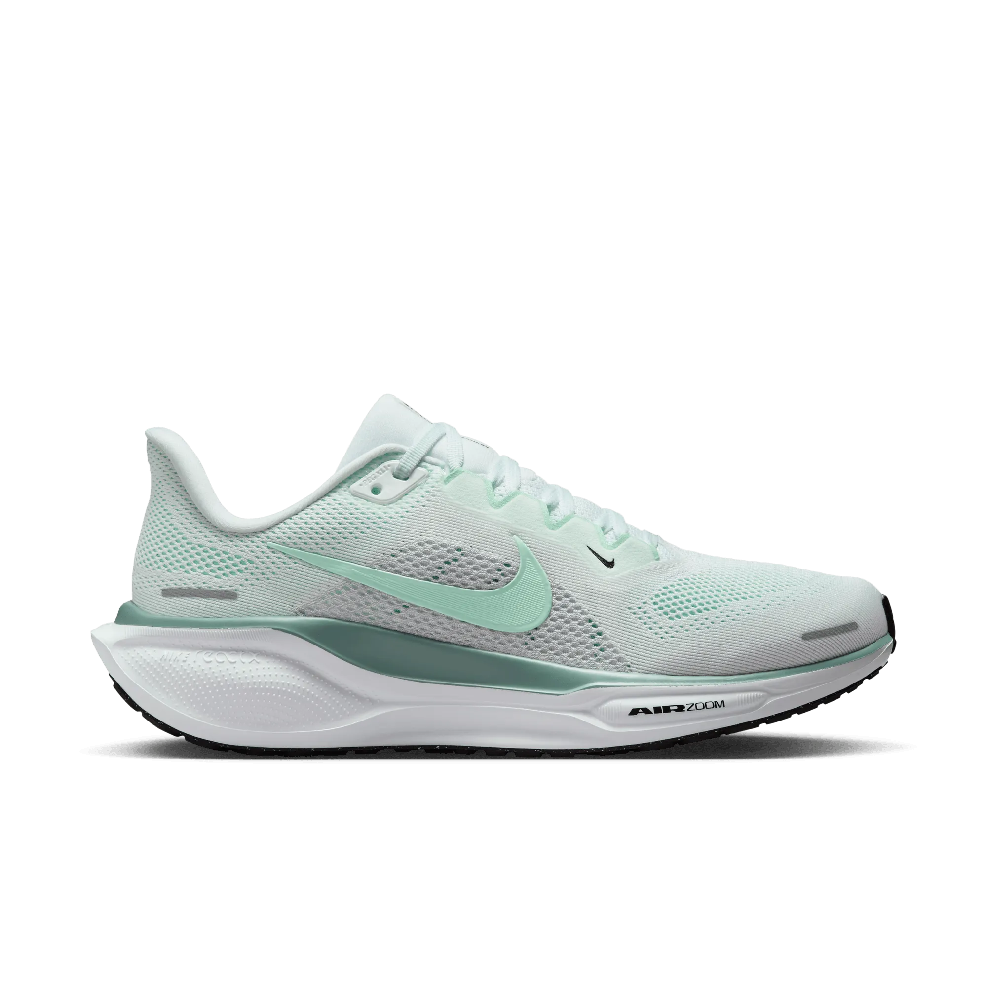 WOMEN'S PEGASUS 41 - B - 113 WHITE/MINT FOAM-PURE PLATINUM running in a wellness retreat shoes cushioned foam shoes