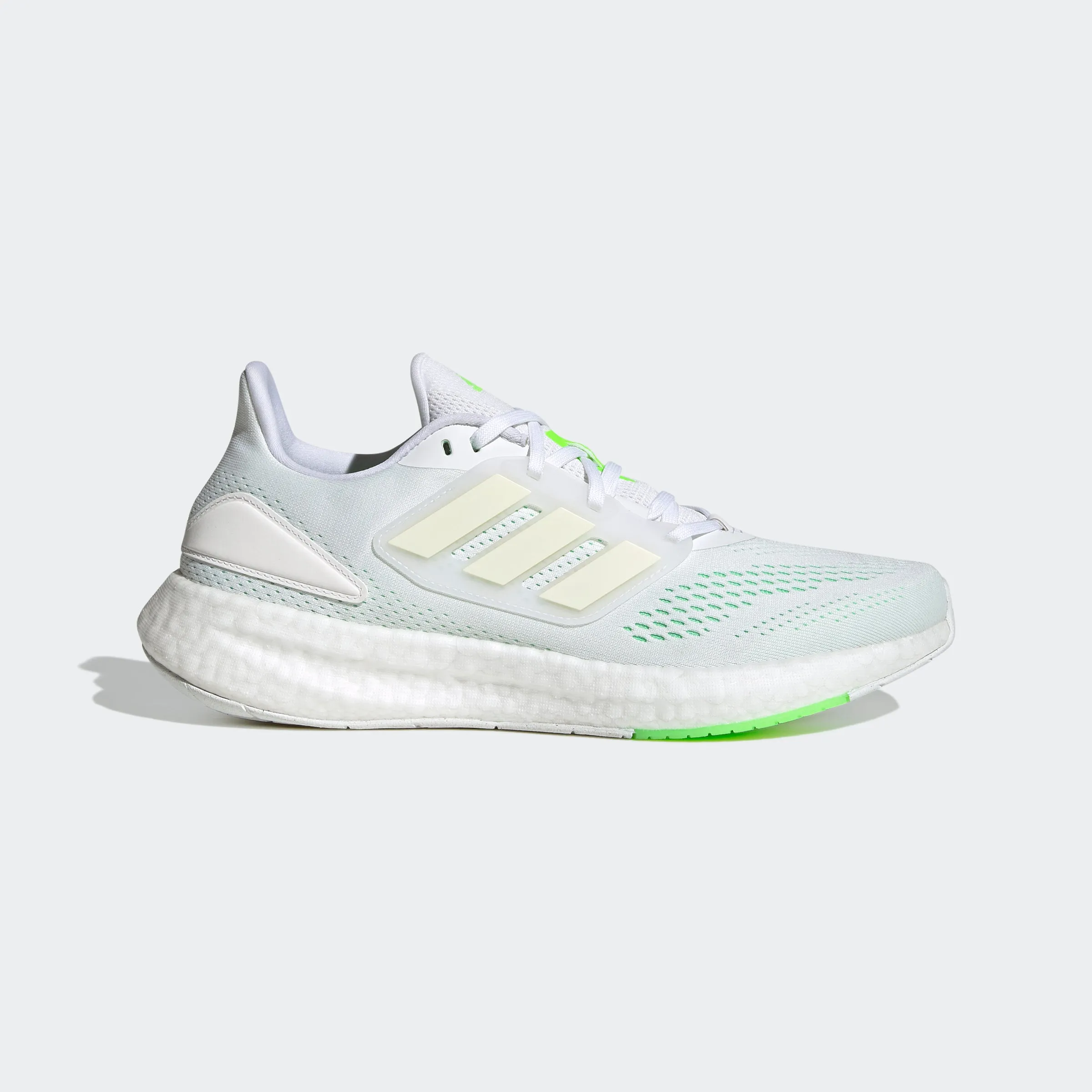 adidas Pureboost 22 Shoes | White/Green | Men's Style - enhancing