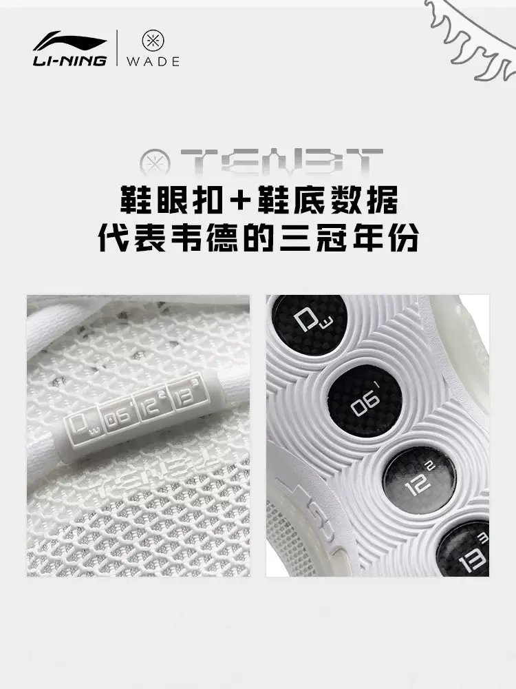 Hollow Core Midsole Structure Flexible Li Ning Way of Wade 10 - White hot