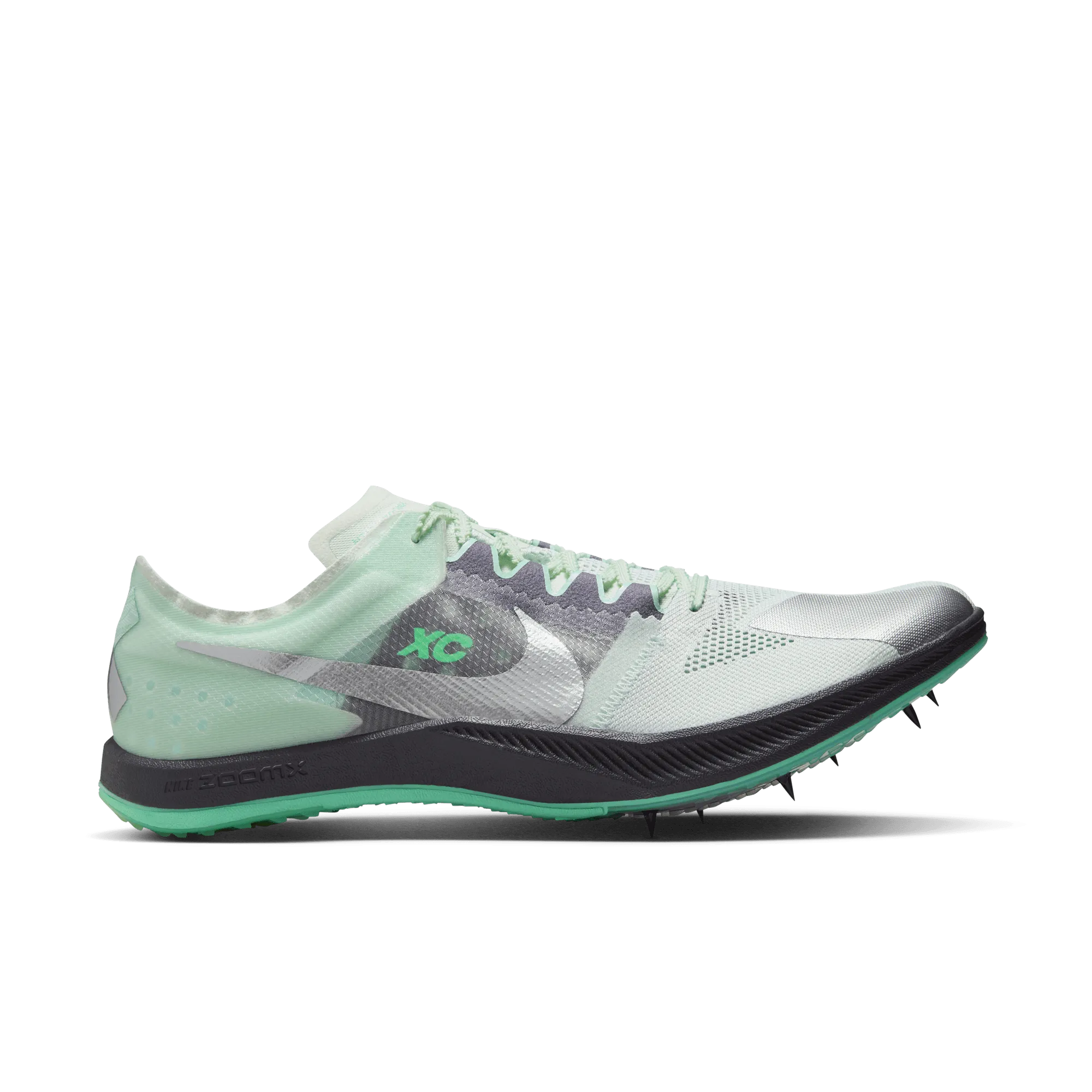 DRAGONFLY XC - 300 BARELY GREEN/METALLIC SILVER-GREEN GLOW hook - and - loop - strap shoes