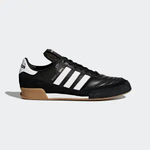 adidas MUNDIAL GOAL Indoor Soccer Shoes | Black-White | Men's Low Cut Impact shield
