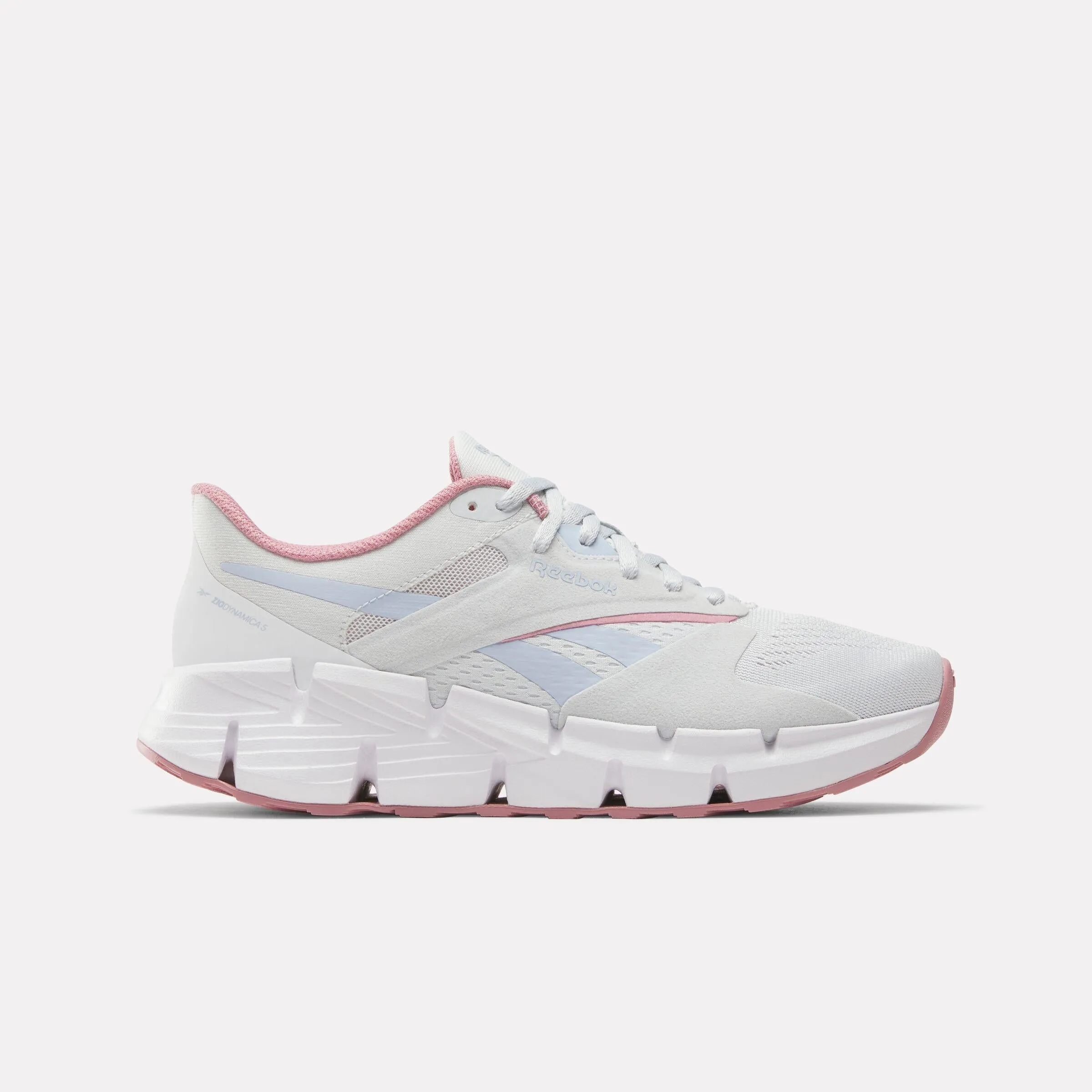 HookAndLoop synthetic upper shoes Reebok Footwear Women Zig Dynamica 5 Shoes MOON/WHITE/DUSTYROSE